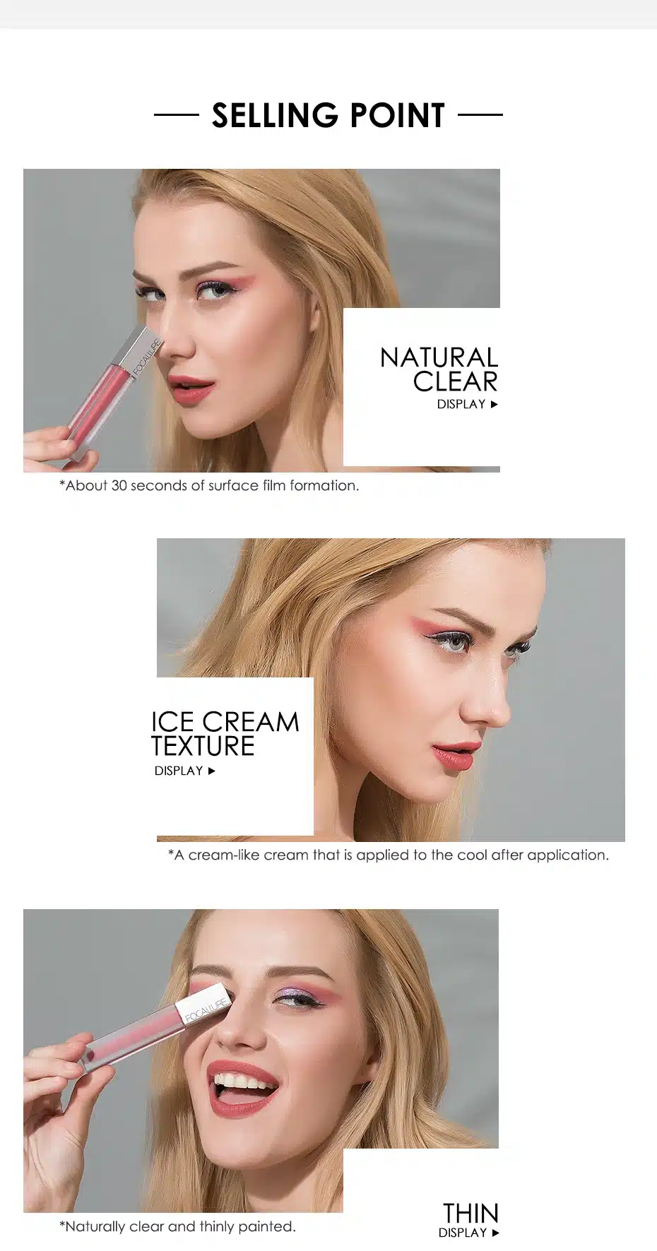 FOCALLURE New Long-lasting & Ultra-matte Liquid Lip Stain High Quality Waterproof Lipstick Quick-drying Transfer-free 5