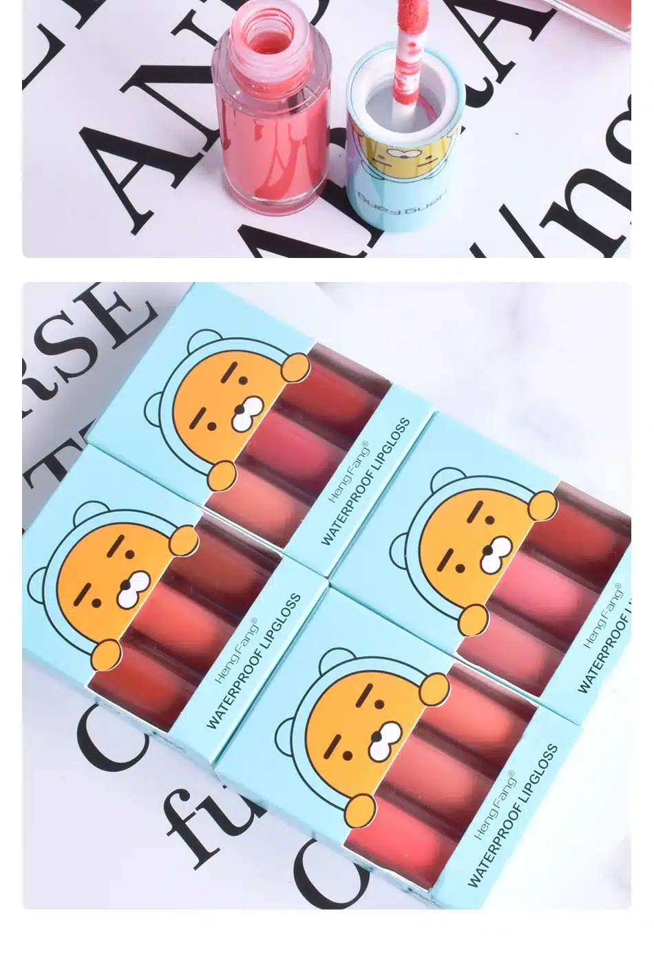 3Pcs/Lot Long-lasting Waterproof Matte Liquid Lipstick 4 Colors Lip Gloss 2.9gx3 Beauty Makeup Brand HengFang #H7015 13