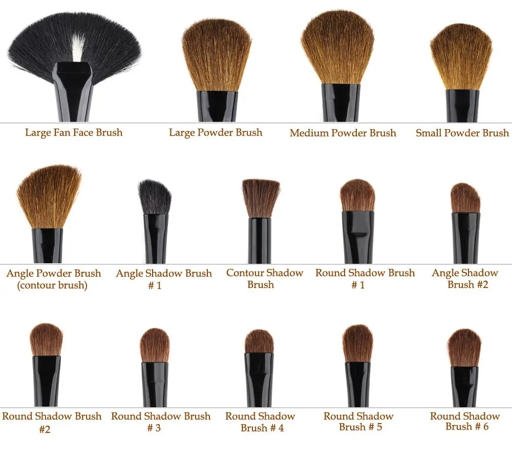 Vander 32Pcs Makeup Brushes Eye Shadows Lipstick Powder Foundation Brushes With Cosmetic Bag pincel Make Up Brushes Kits 9