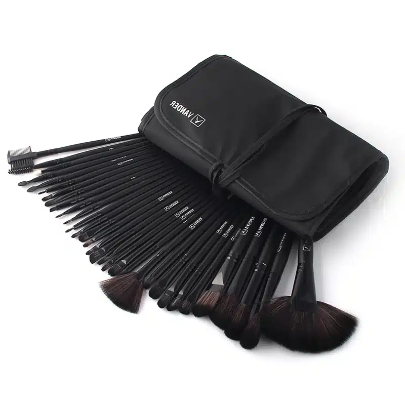 Vander 32Pcs Makeup Brushes Eye Shadows Lipstick Powder Foundation Brushes With Cosmetic Bag pincel Make Up Brushes Kits 11