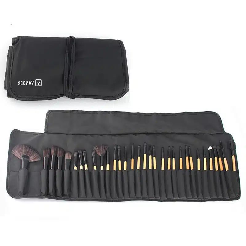 Vander 32Pcs Makeup Brushes Eye Shadows Lipstick Powder Foundation Brushes With Cosmetic Bag pincel Make Up Brushes Kits 23
