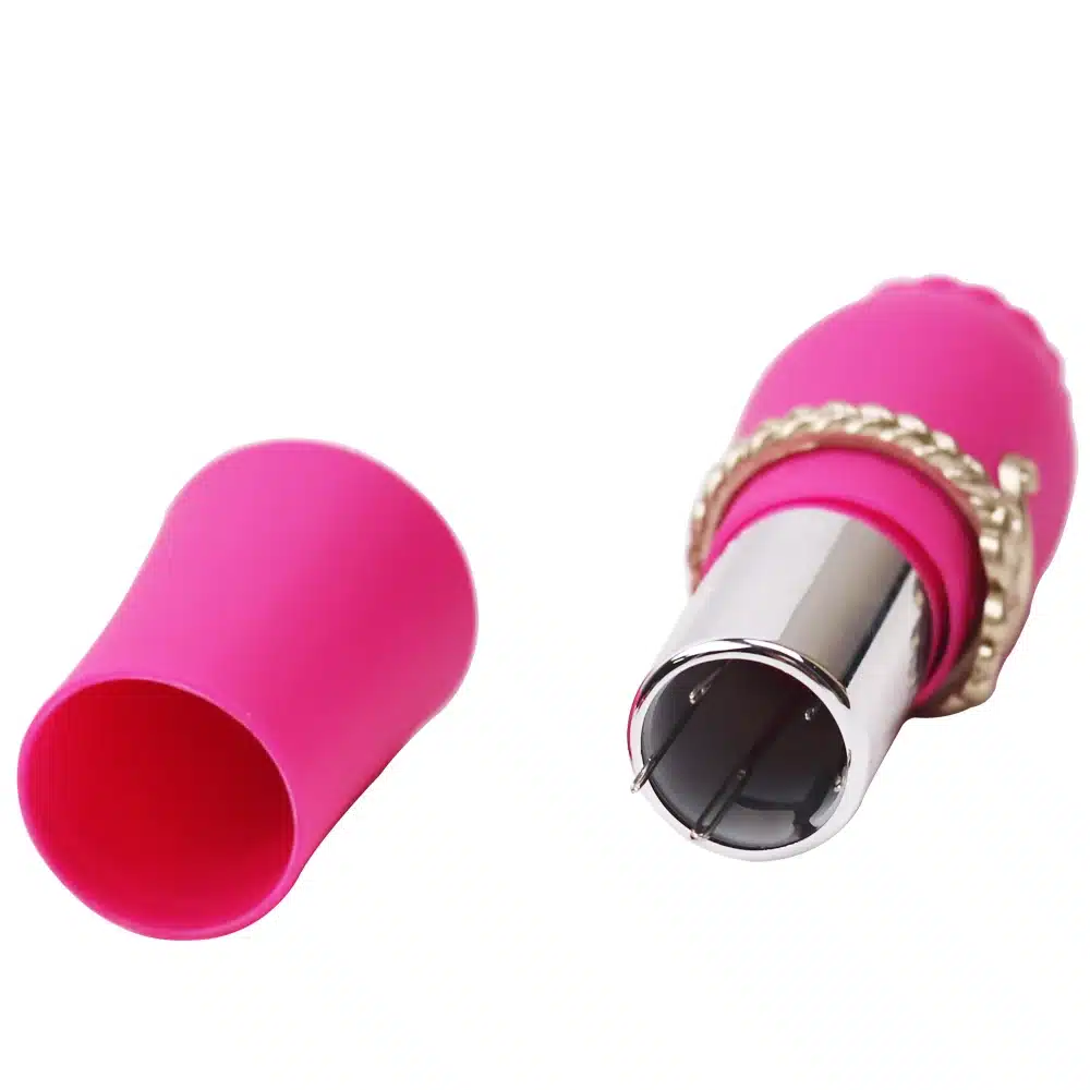 New Craft Lipstick Shaped Needles Pin Cushion with 5 Sewing Needles Pincushion Rotatable Needle Holder Sewing Tool Accessories 32