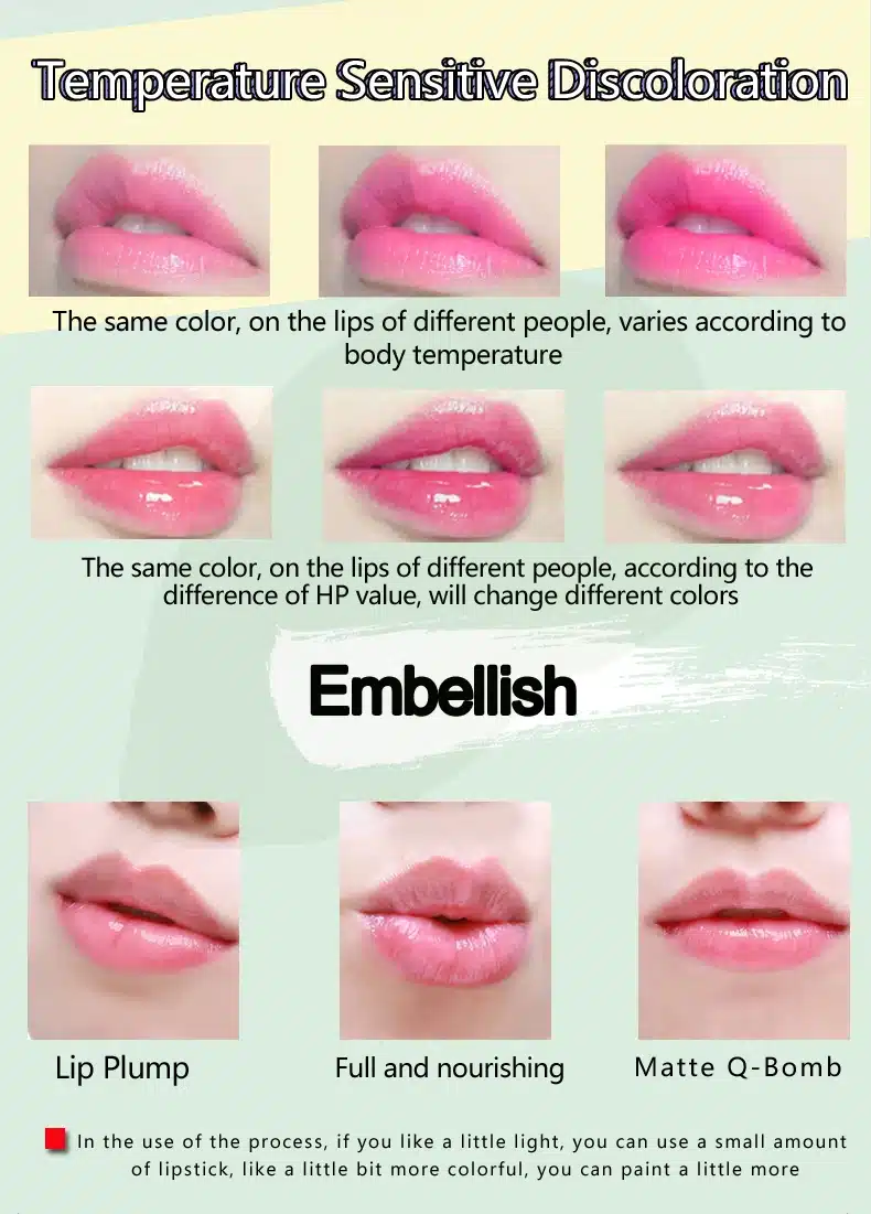 Shea Butter Moisturizing Color Change Lip Balm Skin Care Anti Aging Makeup Lip Care Beauty Nourishing Lipstick Plant Essence 4