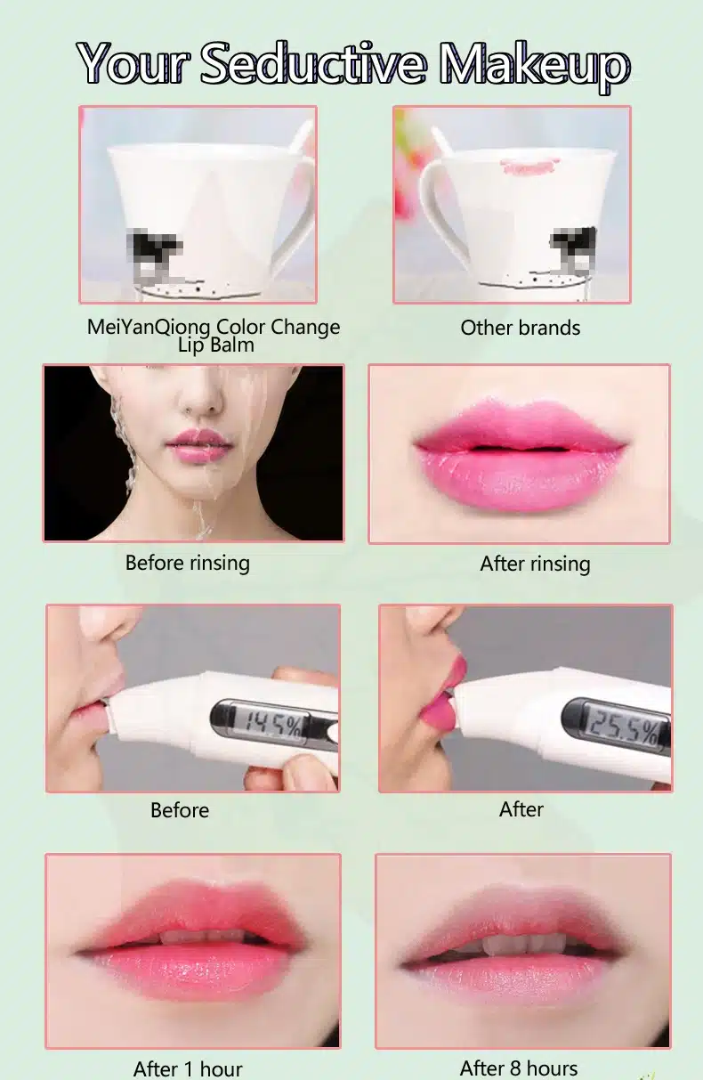 Shea Butter Moisturizing Color Change Lip Balm Skin Care Anti Aging Makeup Lip Care Beauty Nourishing Lipstick Plant Essence 7