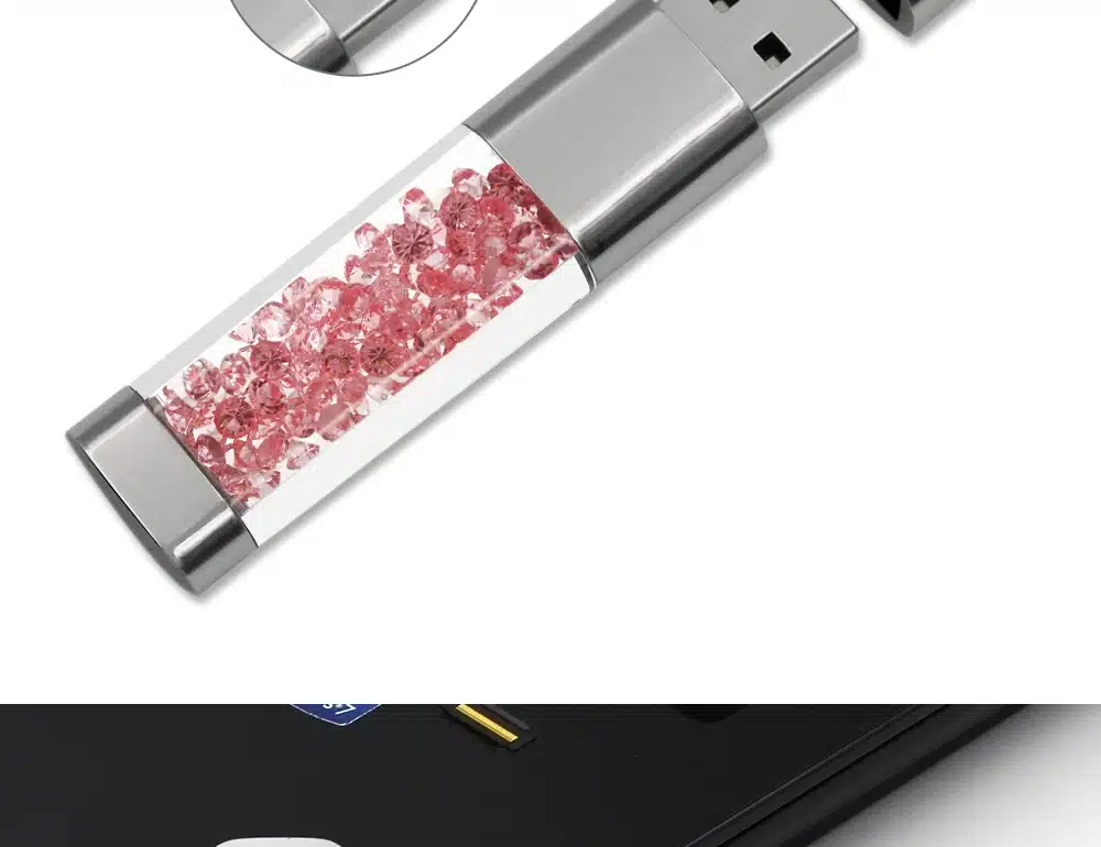 new TECHKEY Lipstick usb flash drive pen drive 64GB pendrive memory memoria cel usb stick 32GB 16GB 8GB 4GB Rhinestone gift 13