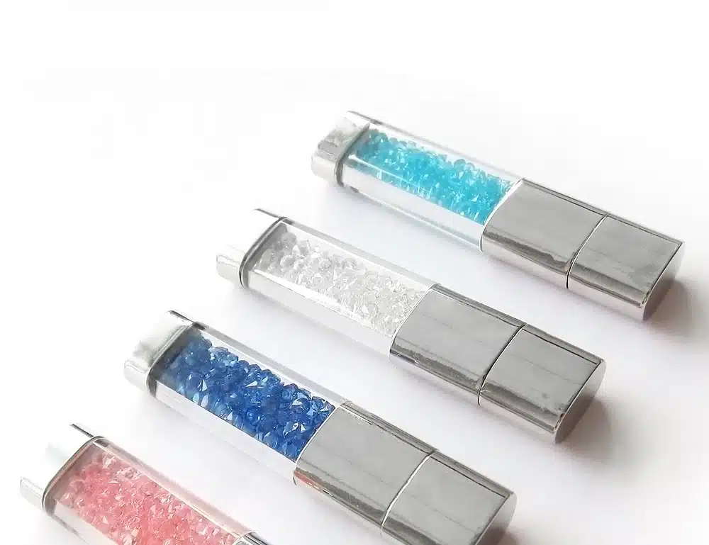 new TECHKEY Lipstick usb flash drive pen drive 64GB pendrive memory memoria cel usb stick 32GB 16GB 8GB 4GB Rhinestone gift 15