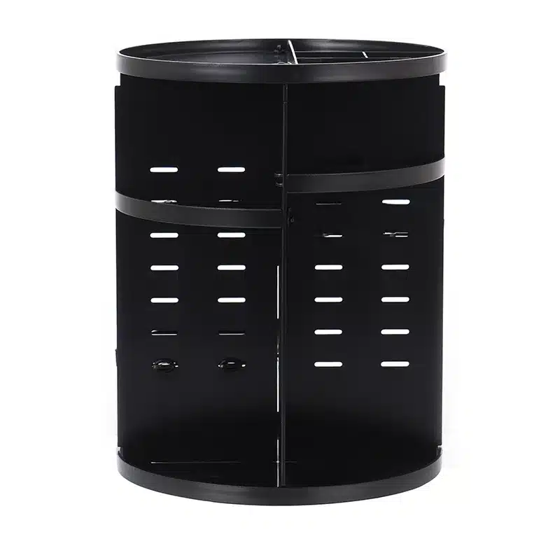 360 Rotating Makeup Organizer Storage Box Adjustable Plastic Cosmetic Brushes Lipstick Holder Make Up Jewelry Container Stand 14