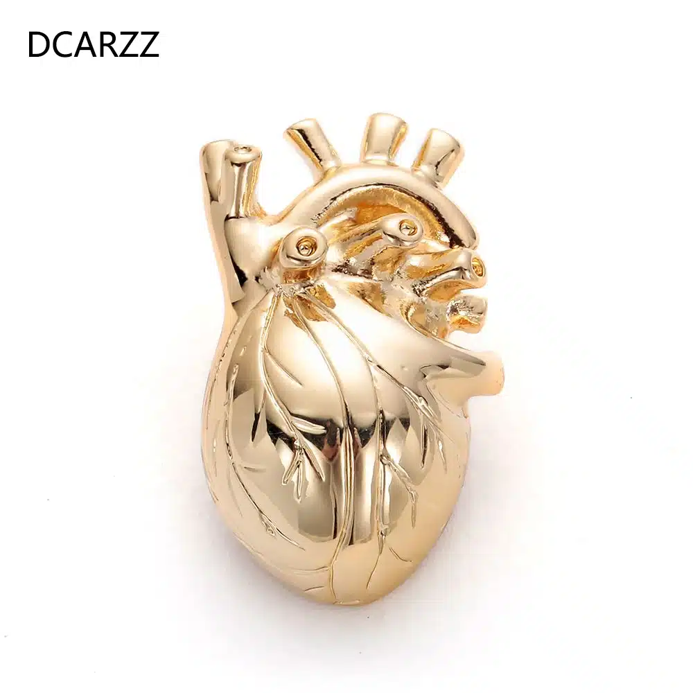 Heart Shape Lapel Pins Metal Women the Christmas Brooch Jewelry as Gift for Doctor/Nurse/ student Medical Jewelry Accessories 10