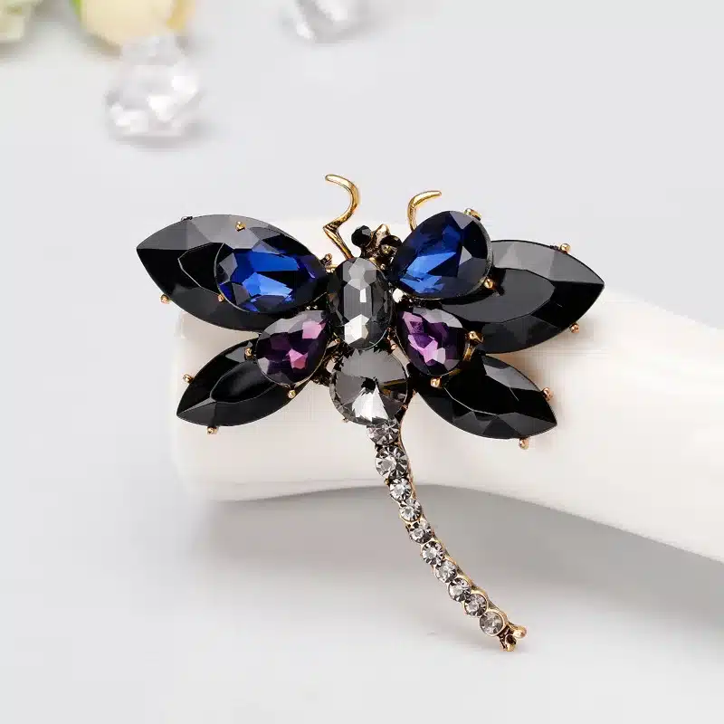 CINDY XIANG new arrival resin colorful large dragonfly brooches for women fashion elegant rhinestone insect brooch pin good gift 27