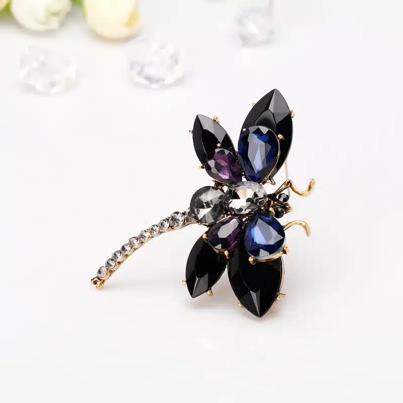 CINDY XIANG new arrival resin colorful large dragonfly brooches for women fashion elegant rhinestone insect brooch pin good gift 28