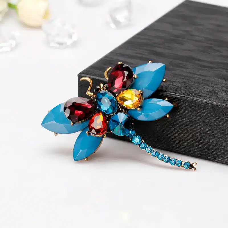 CINDY XIANG new arrival resin colorful large dragonfly brooches for women fashion elegant rhinestone insect brooch pin good gift 29