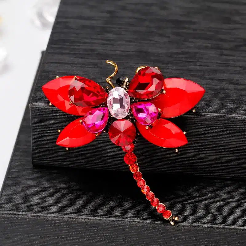 CINDY XIANG new arrival resin colorful large dragonfly brooches for women fashion elegant rhinestone insect brooch pin good gift 31