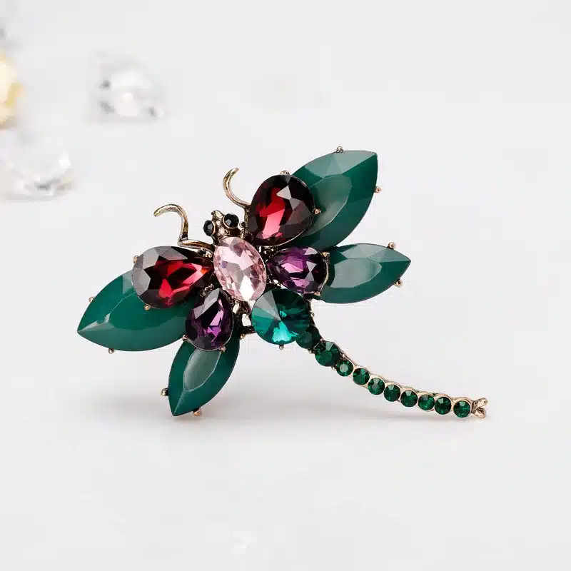 CINDY XIANG new arrival resin colorful large dragonfly brooches for women fashion elegant rhinestone insect brooch pin good gift 34