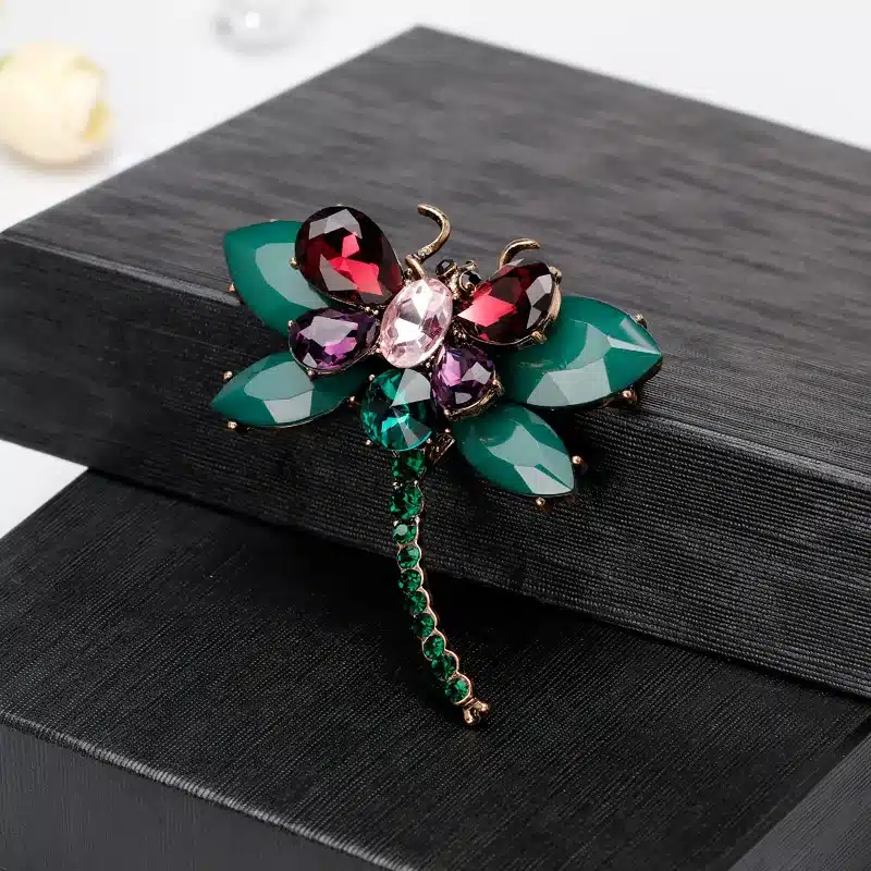 CINDY XIANG new arrival resin colorful large dragonfly brooches for women fashion elegant rhinestone insect brooch pin good gift 35