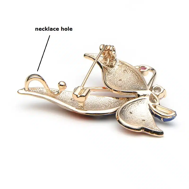 Butterfly Brooches For Women Rhinestone Purple Blue Color Butterfly Insect Animal Brooch Pins For Suits Dress Banquet Pin 14
