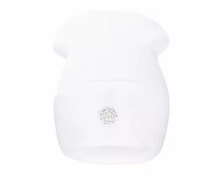 Ralferty New Fashion Lovely Knitting Wool Acrylic Beanies Hip Hop One Flower Hats for Women Gorros Bonnets Caps Woman Floral Cap 1