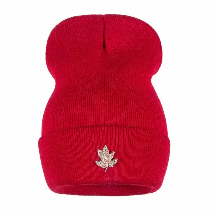 Ralferty Casual Crystal Leaf Beanie Winter Hats For Women Skullies Caps Female Chapeu Toca bonne gorras bonnet Cap Men Snowboard 9