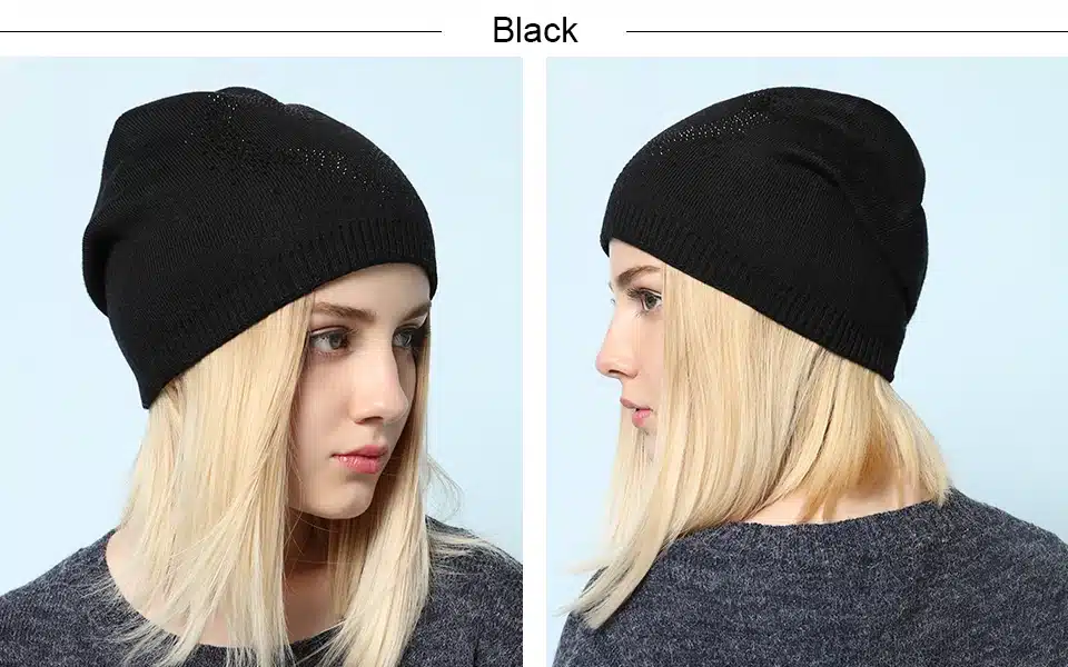 Ralferty 2018 Winter Women's Hats Wool Knitted Beanies Casual Double Layer Thick Warm Hats For Women Ski Cap bonnet femme gorros 8
