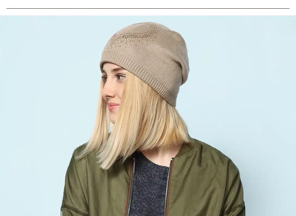 Ralferty 2018 Winter Women's Hats Wool Knitted Beanies Casual Double Layer Thick Warm Hats For Women Ski Cap bonnet femme gorros 13
