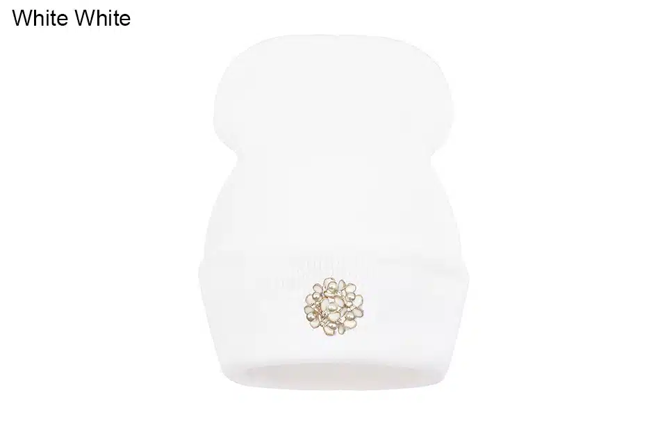 Ralferty Winter Hats For Women Flower Beanies Skullies Female bonnet femme gorros cappelli Cap Beanie gorra Black Acrylic Hat 1
