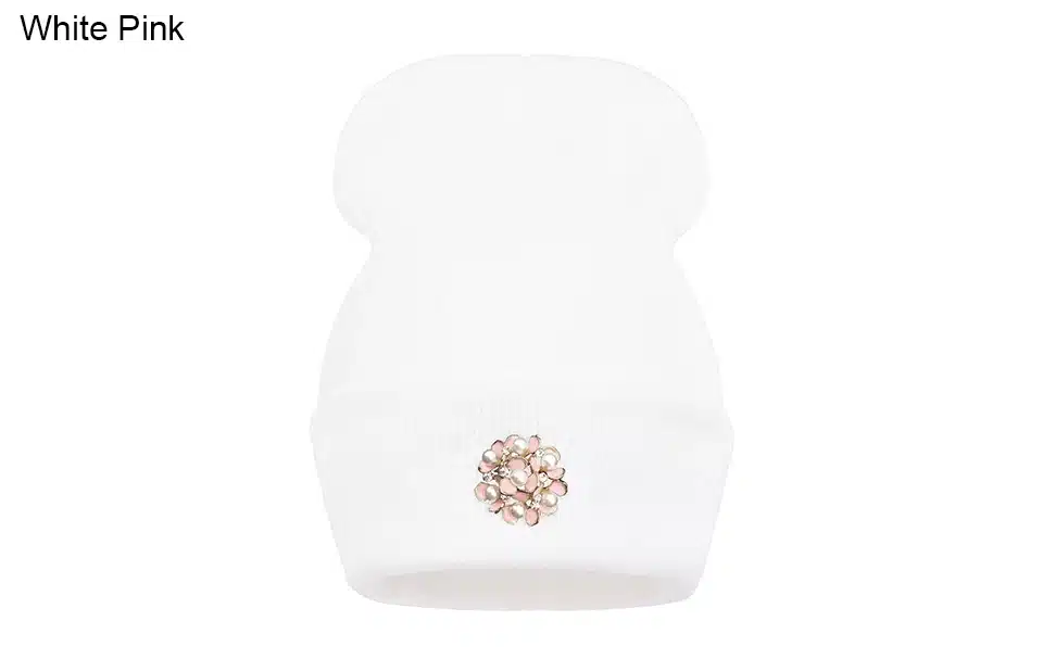 Ralferty Winter Hats For Women Flower Beanies Skullies Female bonnet femme gorros cappelli Cap Beanie gorra Black Acrylic Hat 2