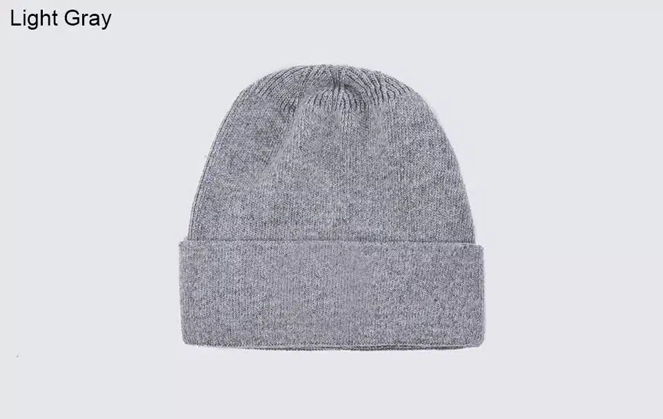 Ralferty High Quality Rabbit Knitted Hats For Women Winter Warm Solid Color Hat Female Skully Beanies White ski Bonnet Femme 4
