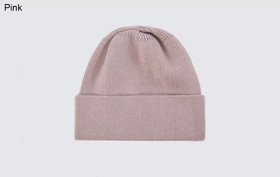 Ralferty High Quality Rabbit Knitted Hats For Women Winter Warm Solid Color Hat Female Skully Beanies White ski Bonnet Femme 8