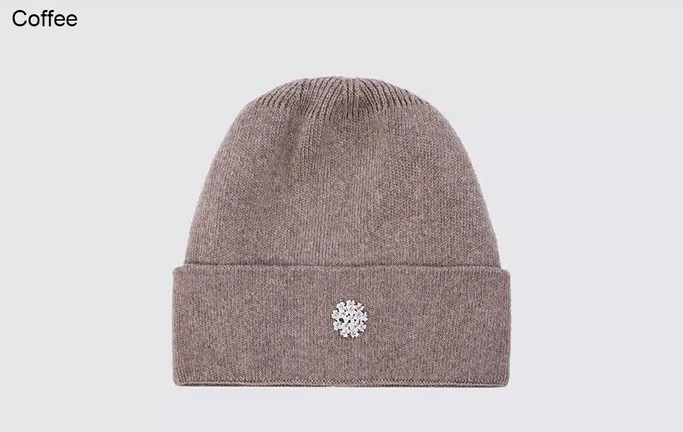 Ralferty 2018 Winter Knitting Rabbit Acrylic Beanies Hats for Women Gorros Bonnets Caps Woman's Hat Floral Decorate Skullies 6