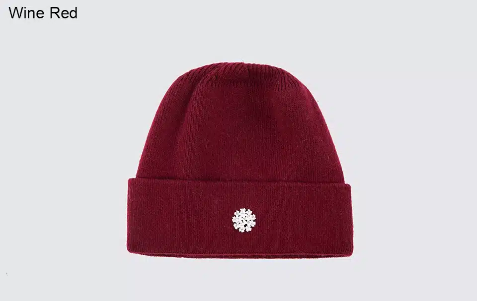Ralferty 2018 Winter Knitting Rabbit Acrylic Beanies Hats for Women Gorros Bonnets Caps Woman's Hat Floral Decorate Skullies 8