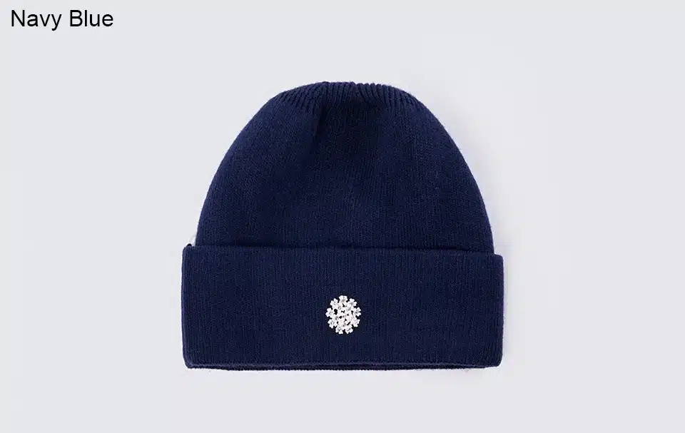 Ralferty 2018 Winter Knitting Rabbit Acrylic Beanies Hats for Women Gorros Bonnets Caps Woman's Hat Floral Decorate Skullies 10