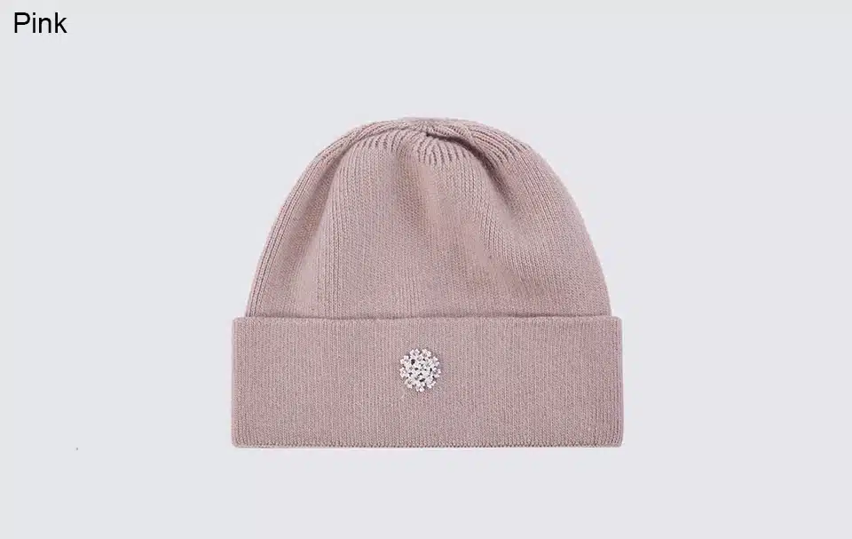Ralferty 2018 Winter Knitting Rabbit Acrylic Beanies Hats for Women Gorros Bonnets Caps Woman's Hat Floral Decorate Skullies 11