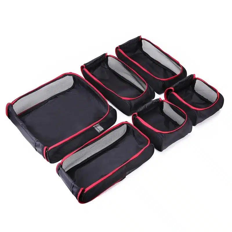 BAGSMART New Breathable Travel Accessories 6 Set Packing Cubes Luggage Packing Organizers Bag Fit 24" Carry on Suitcase 14