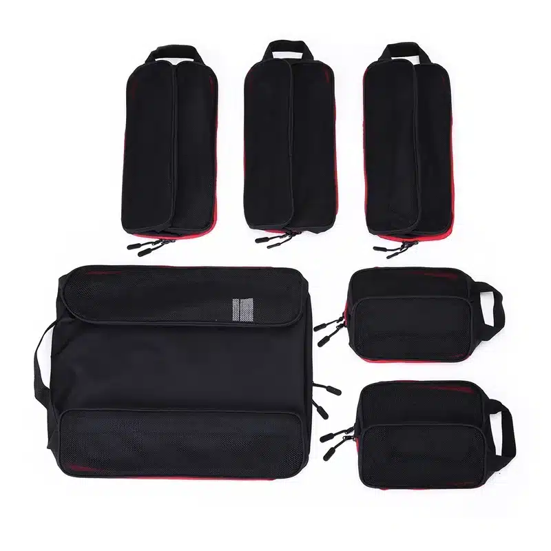 BAGSMART New Breathable Travel Accessories 6 Set Packing Cubes Luggage Packing Organizers Bag Fit 24" Carry on Suitcase 15