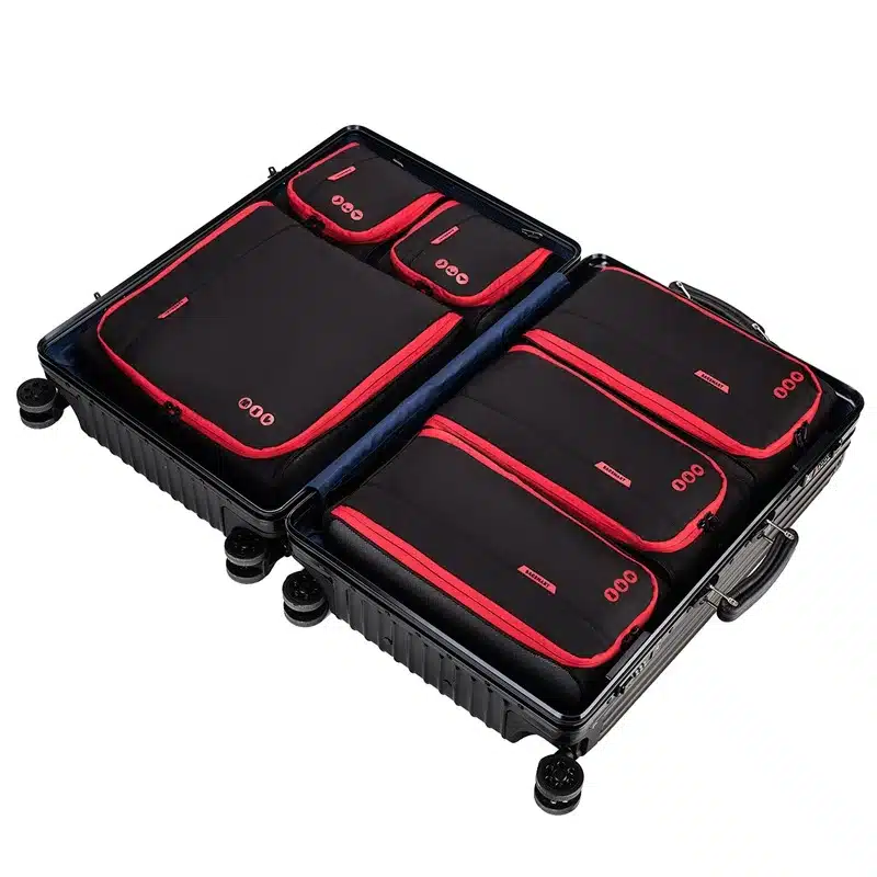 BAGSMART New Breathable Travel Accessories 6 Set Packing Cubes Luggage Packing Organizers Bag Fit 24" Carry on Suitcase 41