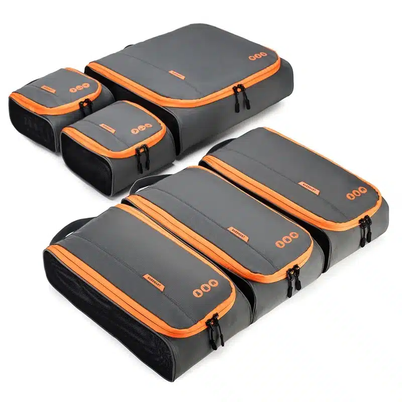 BAGSMART New Breathable Travel Accessories 6 Set Packing Cubes Luggage Packing Organizers Bag Fit 24" Carry on Suitcase 49