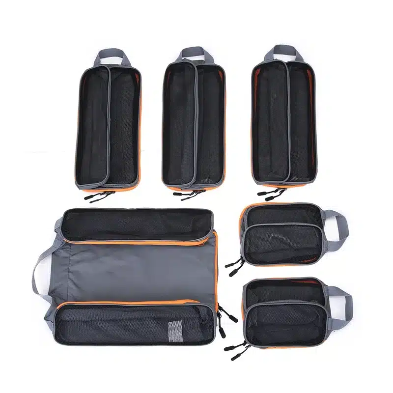 BAGSMART New Breathable Travel Accessories 6 Set Packing Cubes Luggage Packing Organizers Bag Fit 24" Carry on Suitcase 51