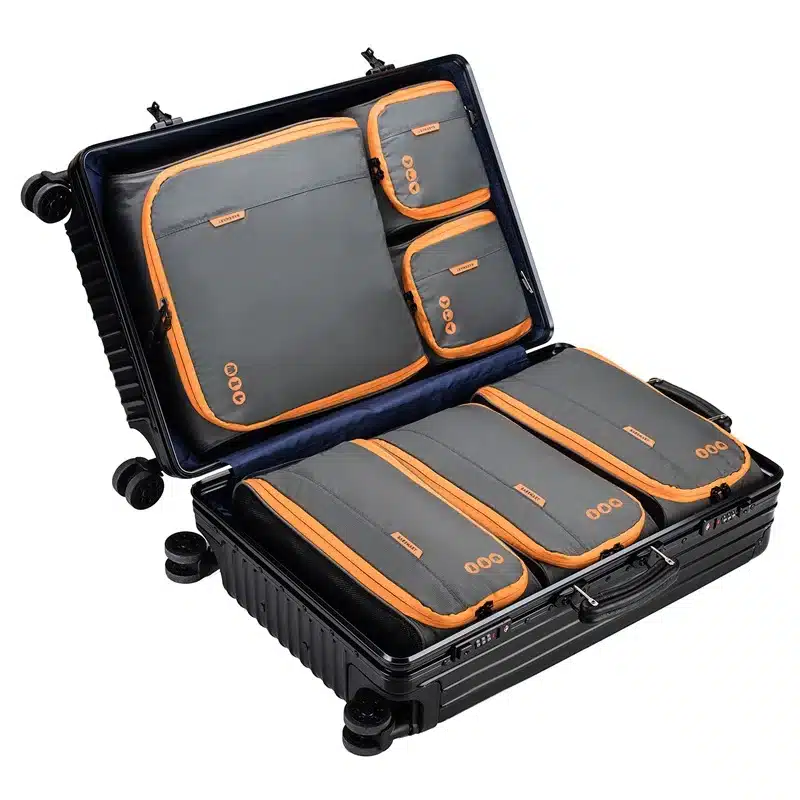BAGSMART New Breathable Travel Accessories 6 Set Packing Cubes Luggage Packing Organizers Bag Fit 24" Carry on Suitcase 76