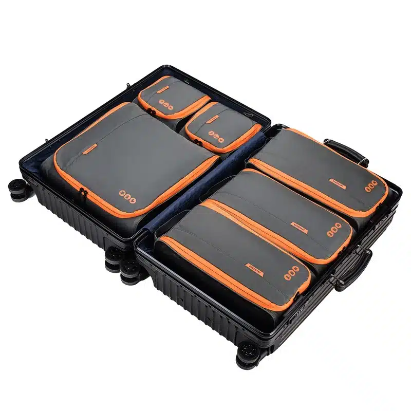 BAGSMART New Breathable Travel Accessories 6 Set Packing Cubes Luggage Packing Organizers Bag Fit 24" Carry on Suitcase 77