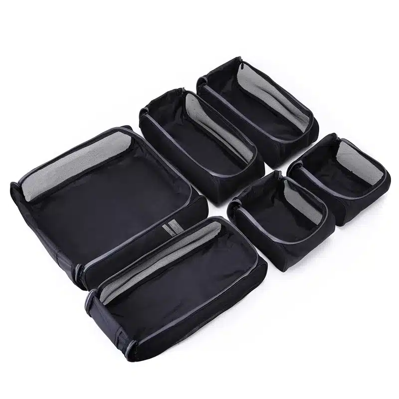 BAGSMART New Breathable Travel Accessories 6 Set Packing Cubes Luggage Packing Organizers Bag Fit 24" Carry on Suitcase 83