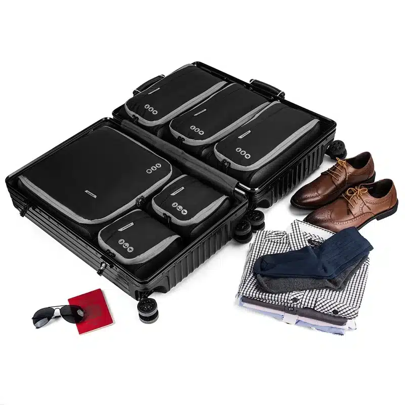 BAGSMART New Breathable Travel Accessories 6 Set Packing Cubes Luggage Packing Organizers Bag Fit 24" Carry on Suitcase 106