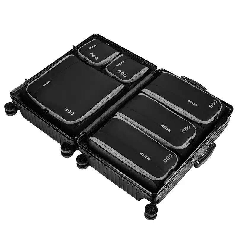 BAGSMART New Breathable Travel Accessories 6 Set Packing Cubes Luggage Packing Organizers Bag Fit 24" Carry on Suitcase 109