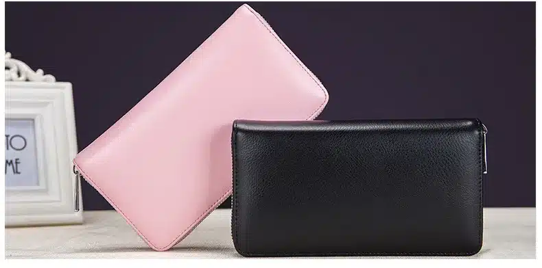 Leather RFID Blocking Credit Card Holder Men Anti Theft Travel Passport Long Wallet Women Business ID Holder 36 Cards Purse 16