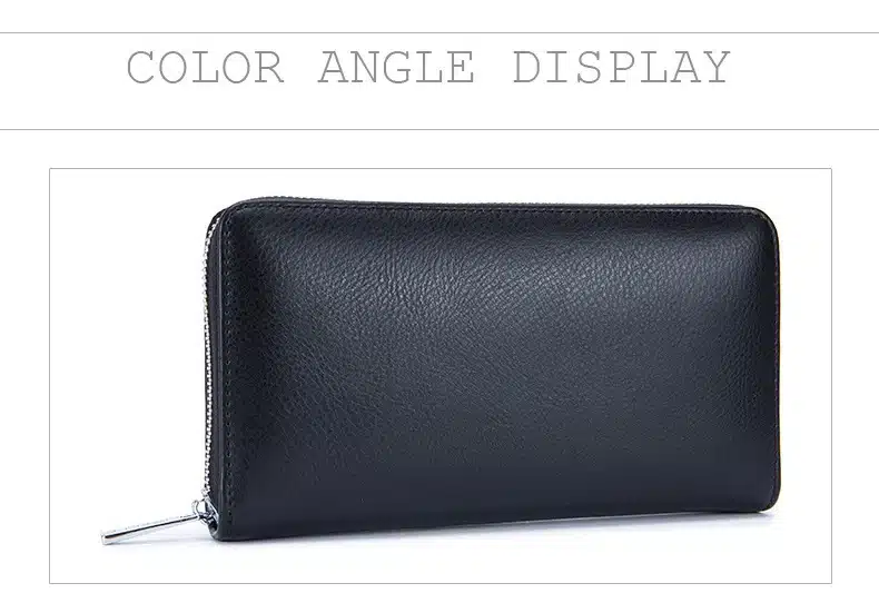 Leather RFID Blocking Credit Card Holder Men Anti Theft Travel Passport Long Wallet Women Business ID Holder 36 Cards Purse 18