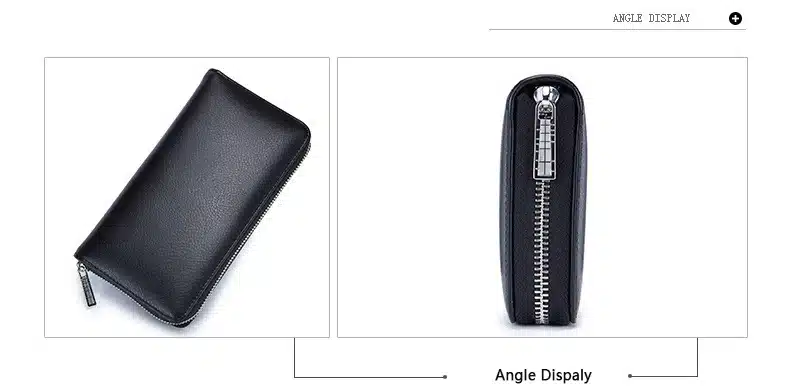 Leather RFID Blocking Credit Card Holder Men Anti Theft Travel Passport Long Wallet Women Business ID Holder 36 Cards Purse 19