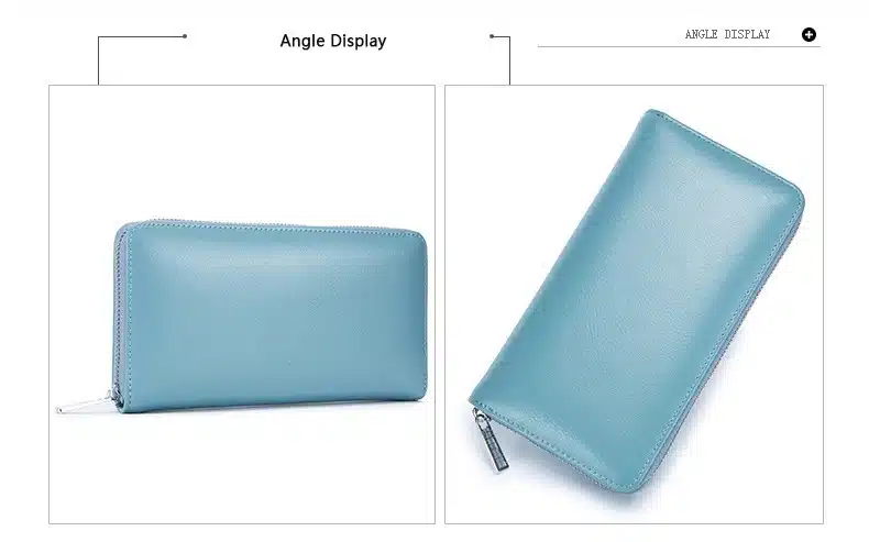 Leather RFID Blocking Credit Card Holder Men Anti Theft Travel Passport Long Wallet Women Business ID Holder 36 Cards Purse 20