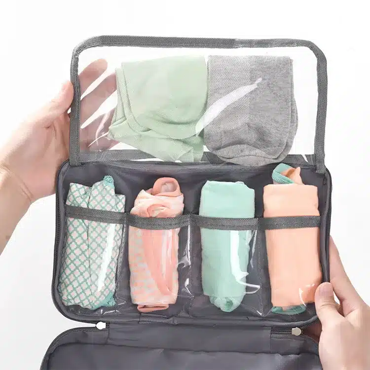 BUCHNIK Women Underwear Bags Portable Travel Compartment Wash Cosmetic Clothes Organizer Fashion Bra Storage Cases Accessories 20