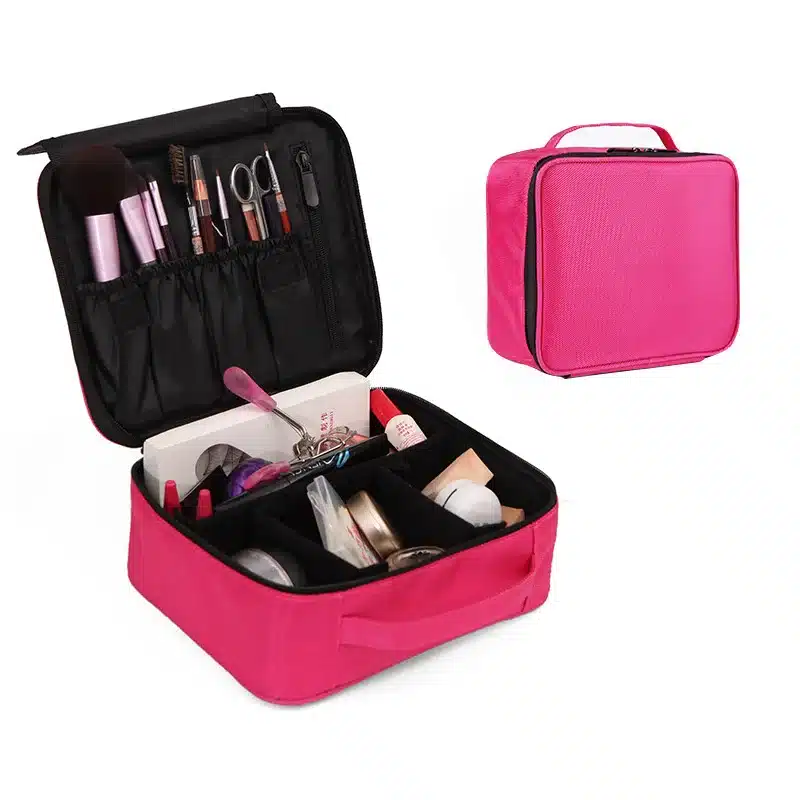 HMUNII Brand Women Cosmetic Bag High Quality Travel Cosmetic Organizer Zipper Portable Makeup Bag Designers Trunk Cosmetic Bags 15