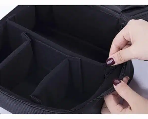 HMUNII Brand Women Cosmetic Bag High Quality Travel Cosmetic Organizer Zipper Portable Makeup Bag Designers Trunk Cosmetic Bags 18
