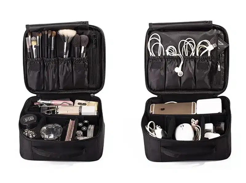 HMUNII Brand Women Cosmetic Bag High Quality Travel Cosmetic Organizer Zipper Portable Makeup Bag Designers Trunk Cosmetic Bags 19