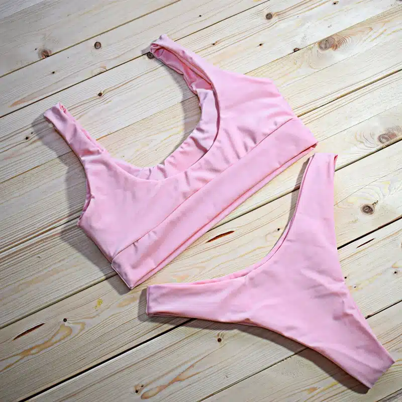 2019 Push Up Sexy Bikini Set Women Swimwear Swimsuit Female Tank Crop Top Bathing Suit Separate Bikinis Thong Beach Wear Swim 12
